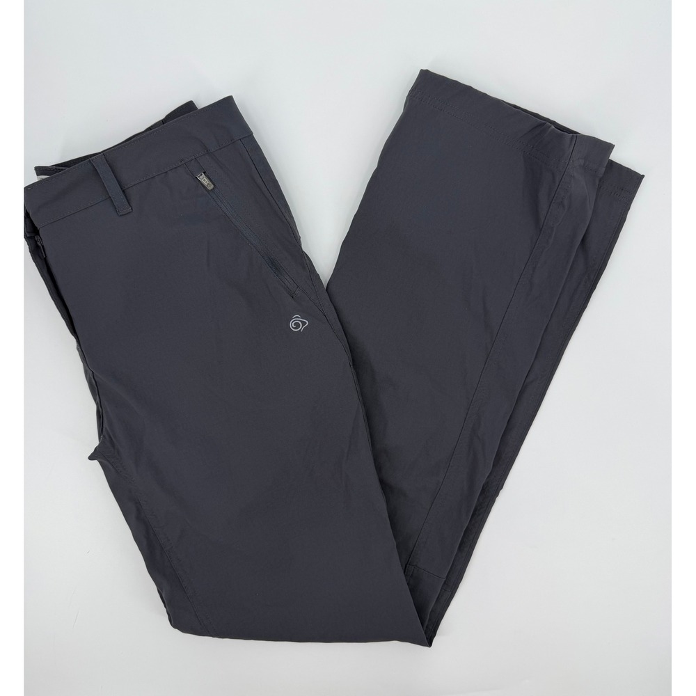 Craghoppers Womens Gray Technical Hiking Pants Sz US 8 M/8 Straight Leg Stretch